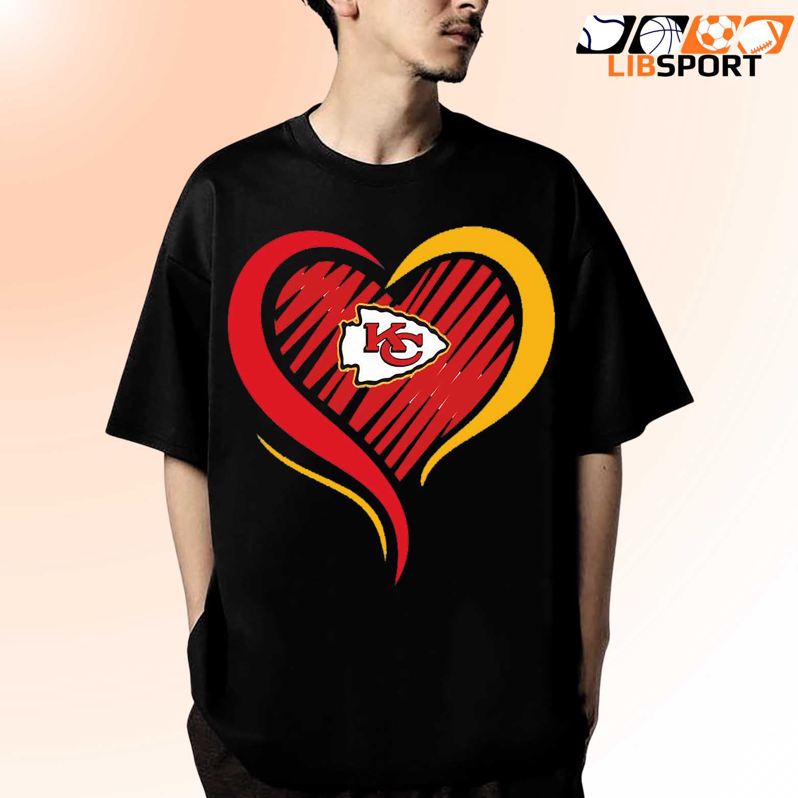 Love Kansas City Chiefs T Shirt, Football Fan Tee, Unisex Game Day Merch
